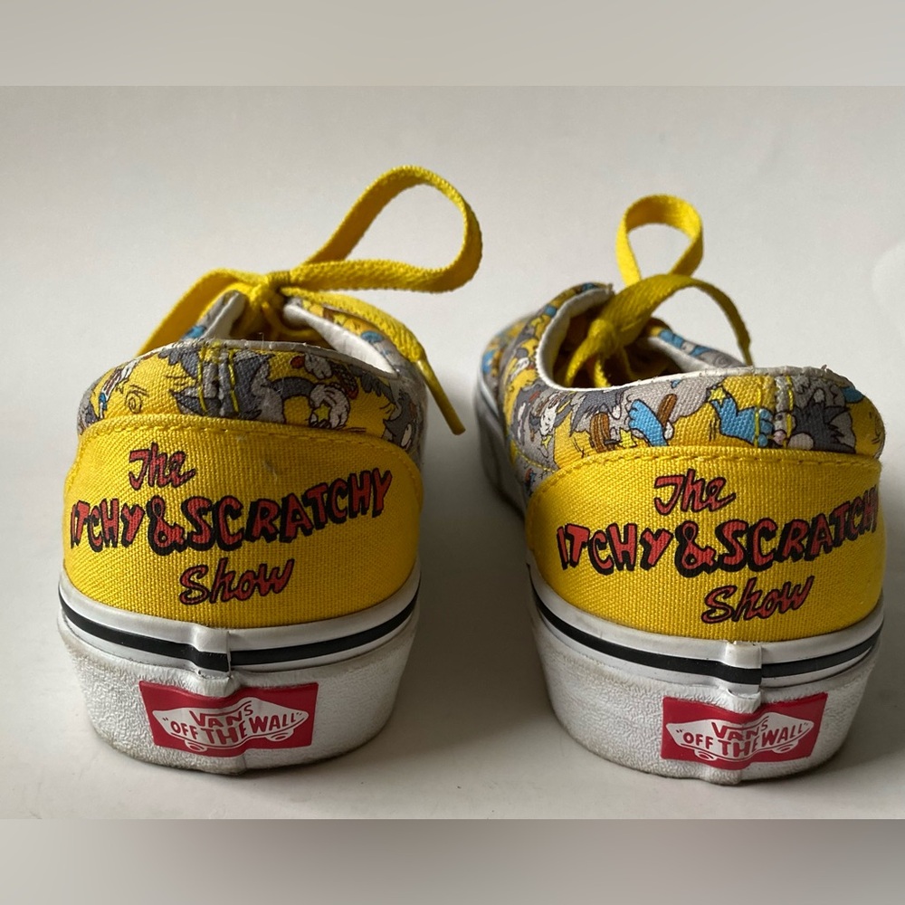 Vans The Simpsons Itchy and Scratchy Show Low Top Shoes Size 6.5 Cartoon 90s Y2K - Picture 11 of 16